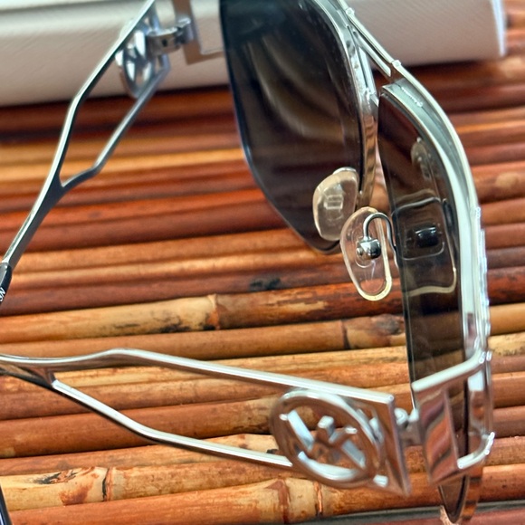 Michael Kors Silver Frame Sunglasses with Dark Lenses Comes With Case main image 9